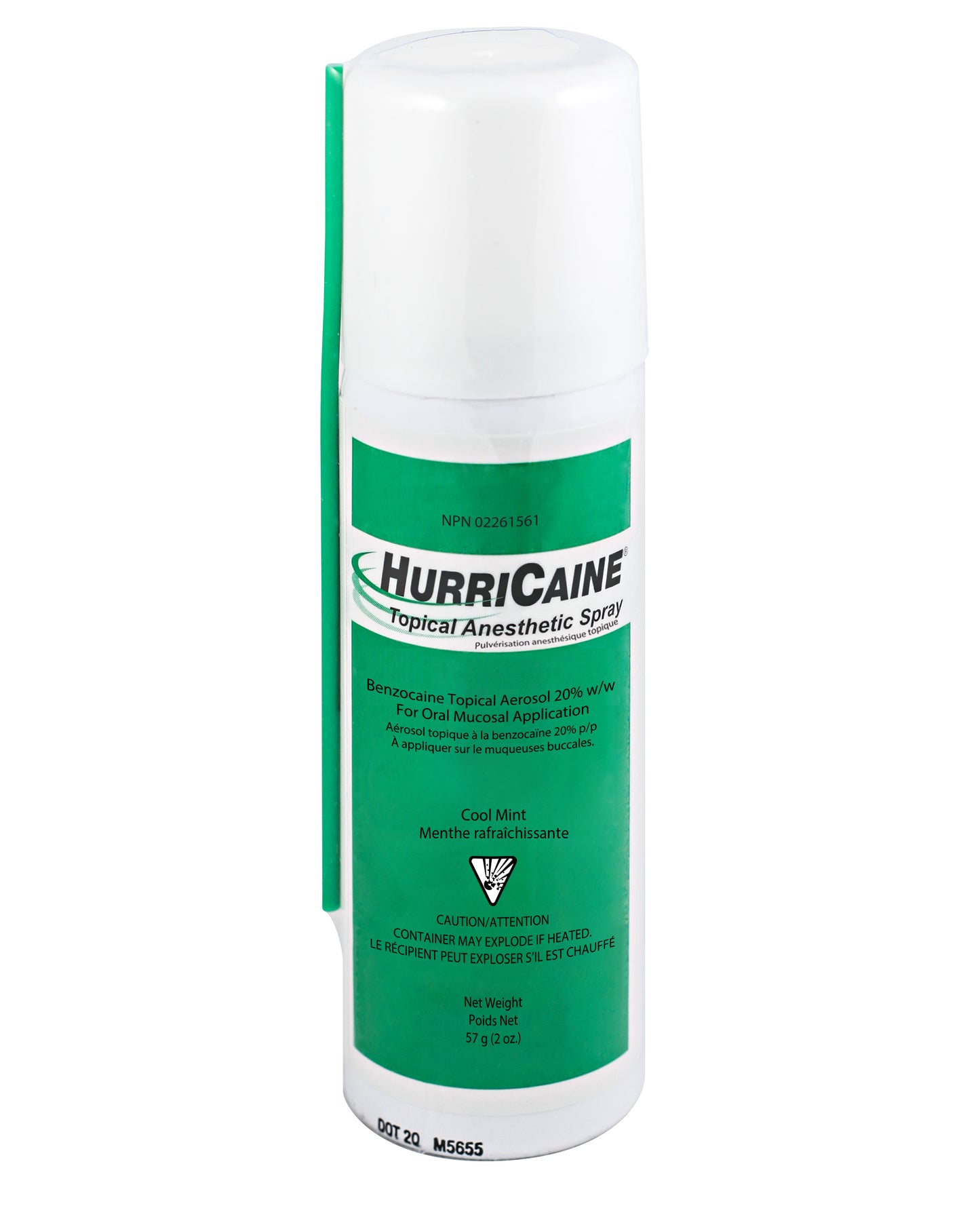 HurriCaine Topical Anesthetic Spray Cool Mint 2oz Can
