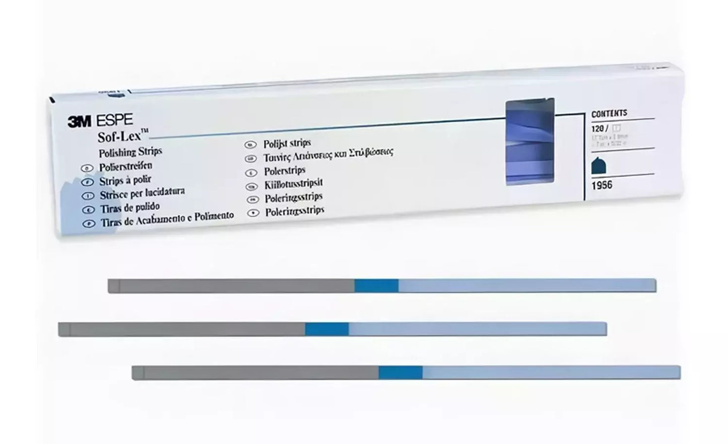 Sof-Lex Polishing Strips - 120 Pack