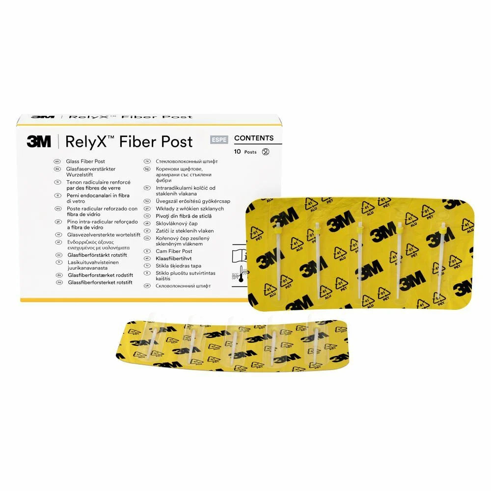 RelyX Fiber Posts Size 1 - 1.3mm - Yellow -10 pack
