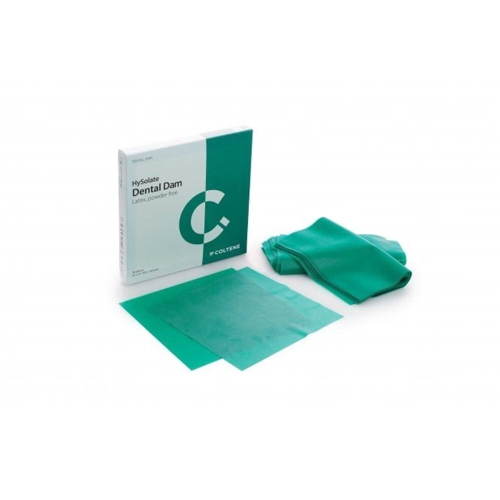 Hysolate Latex Dental Dams 5 x 5 Green 52/Pk