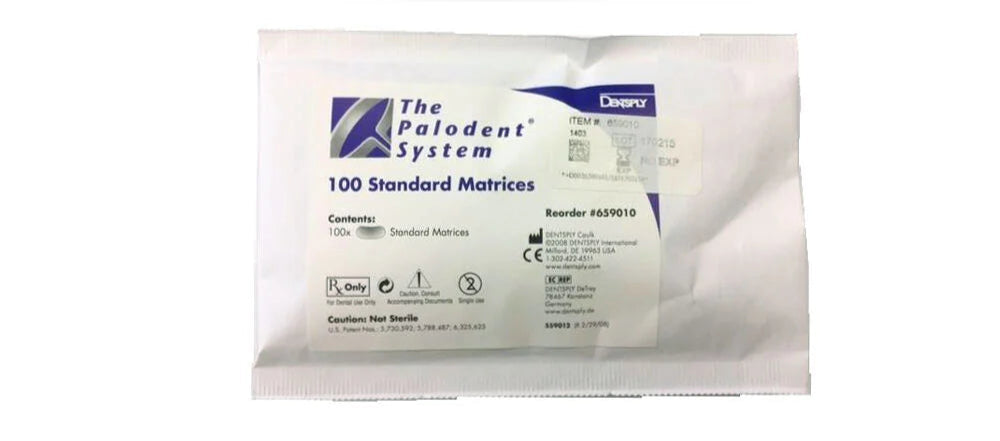 Palodent System - 100 Standard Matrices 659010