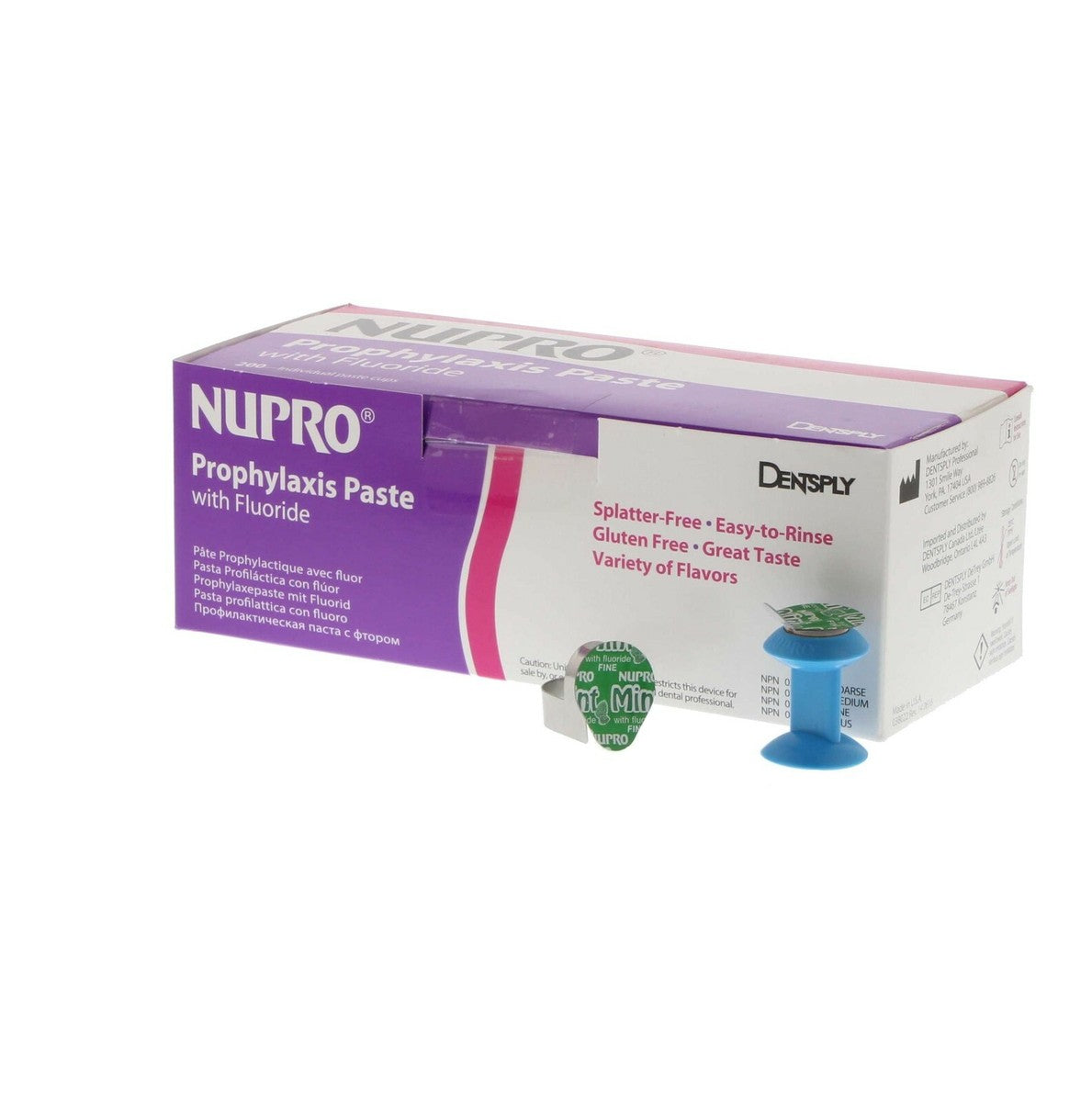 NUPRO Prophy Paste with Fluoride - Coarse, 200 Cups - Mint