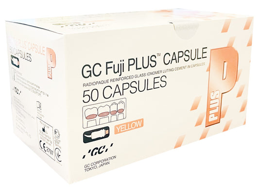 Fuji Plus Reinforced Luting Cement Capsules - Yellow 50/Pk 000222