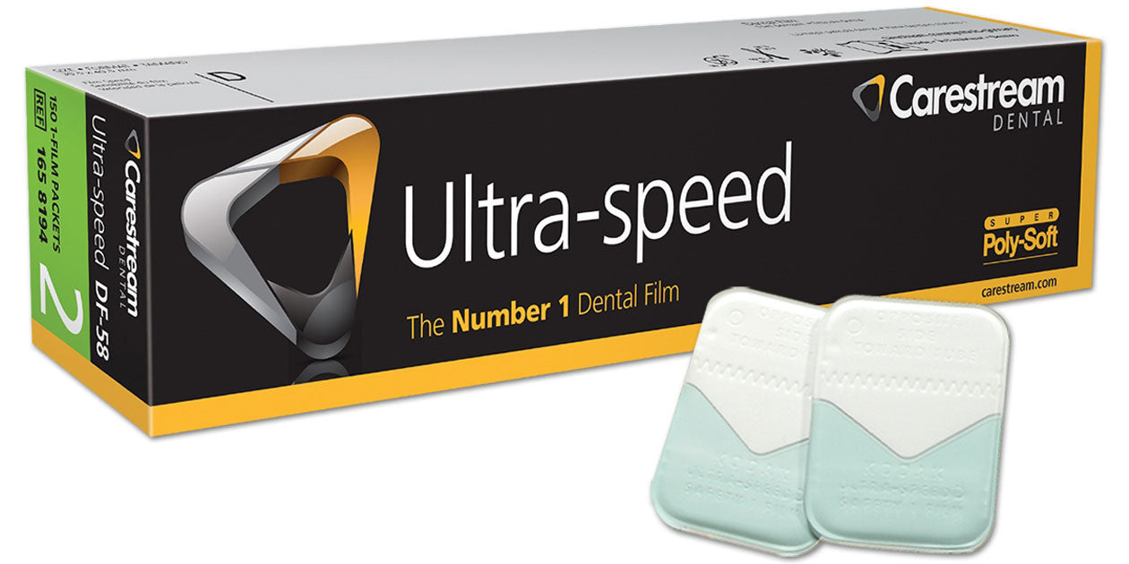 DF-58 Ultra-Speed Poly-Soft X-Ray Film # 2 150/Box