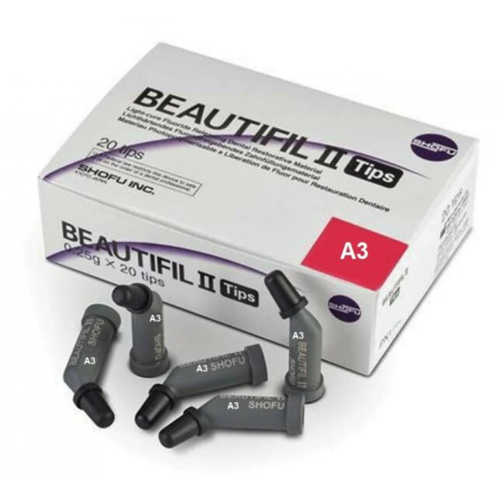Beautifil II Fluoride Releasing Restorative Tips 20/Pack A3