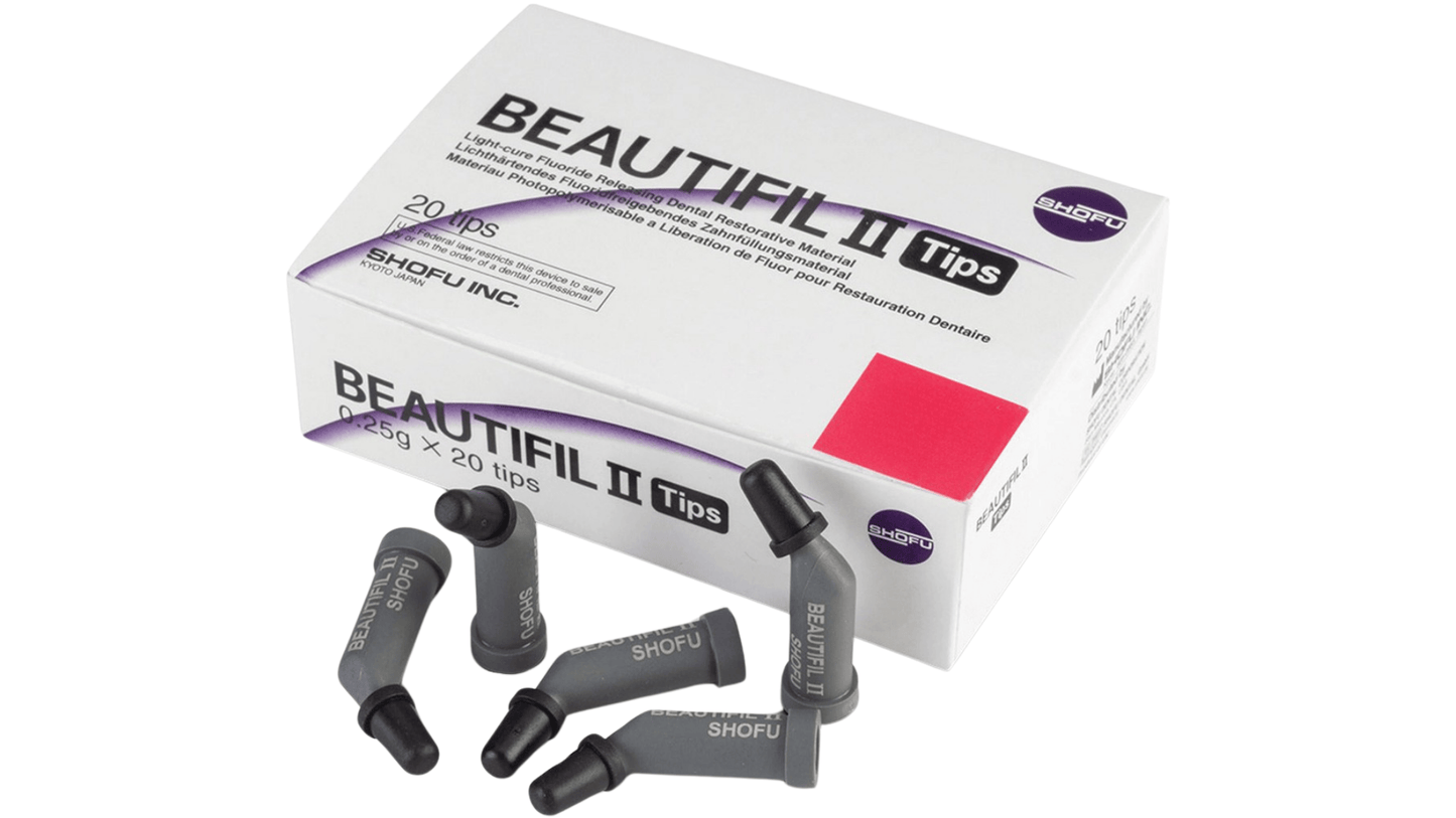 Beautifil II Fluoride Releasing Restorative Tips 20/Pack A3.5