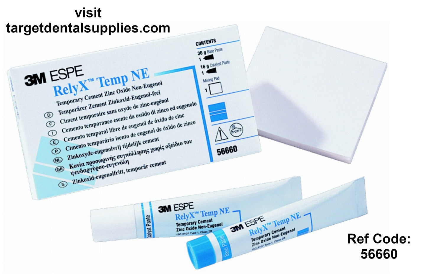 RelyX Temp NE Zinc Oxide Non-Eugenol Temporary Cement