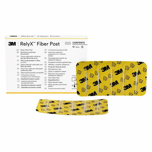 RelyX Fiber Posts Size 1 - 1.3mm - Yellow -10 pack