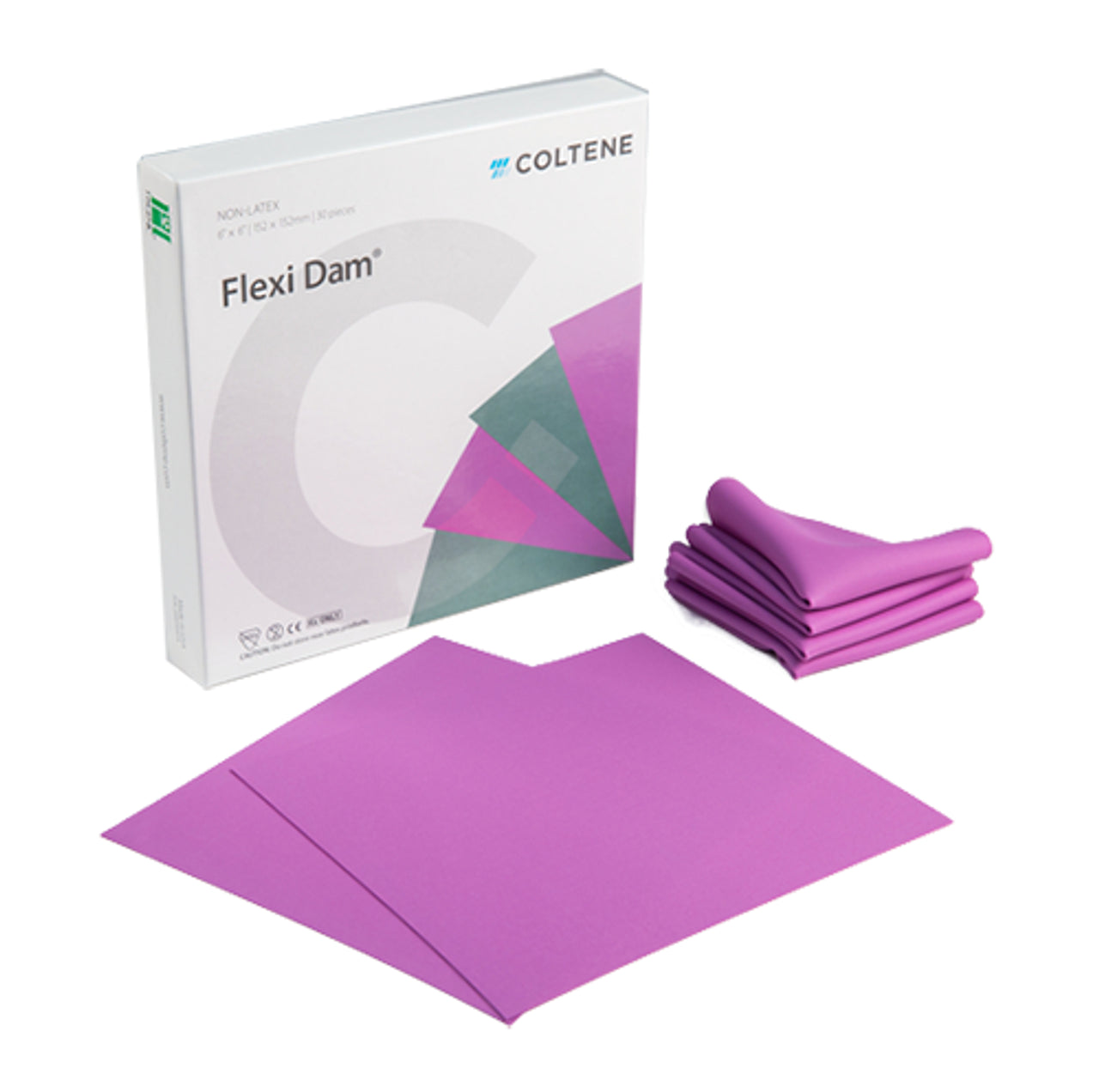Hysolate Non-Latex Flexi Dam 6 x 6 Medium Purple 30/Box